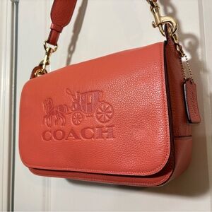 NEAR MINT Coach Jes Messenger in Rare HIBISCUS Pink | Large Crossbody